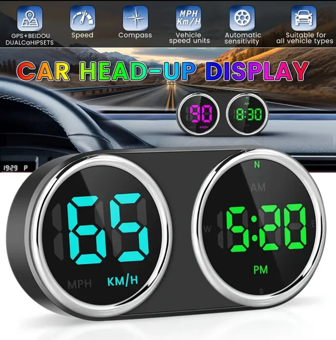Electronics Gadgets For Car - Carro motocicleta relógios eletrônicos gps hud