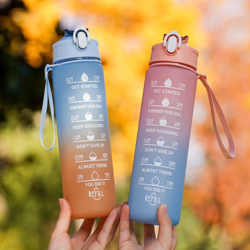 Smart Water Bottle Tracker - Copo esportivo de plástico resistente a