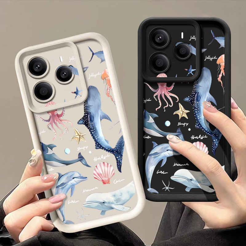 Xiaomi Redmi Note 14 - Capa de Telefone TPU com Padrão