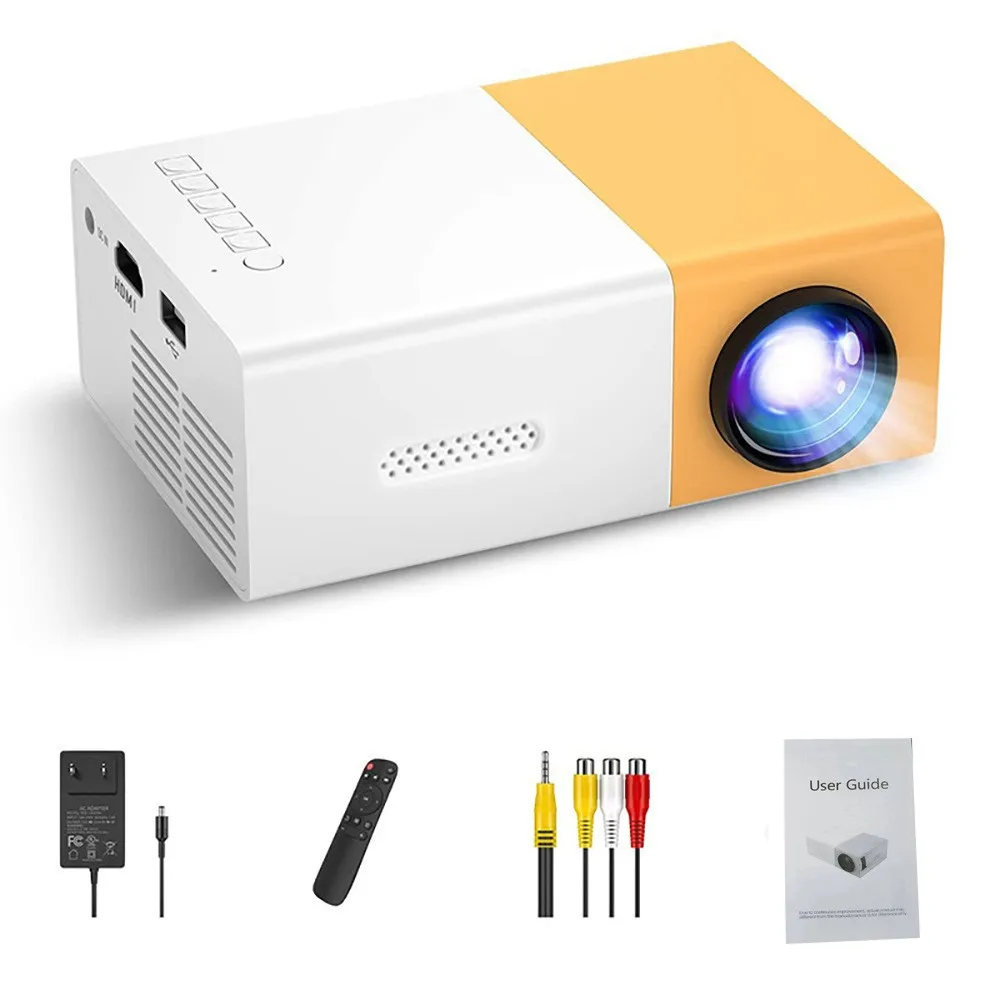 Mini Projector Portable - Projetor de TV Portátil 110V-220V, Suporte