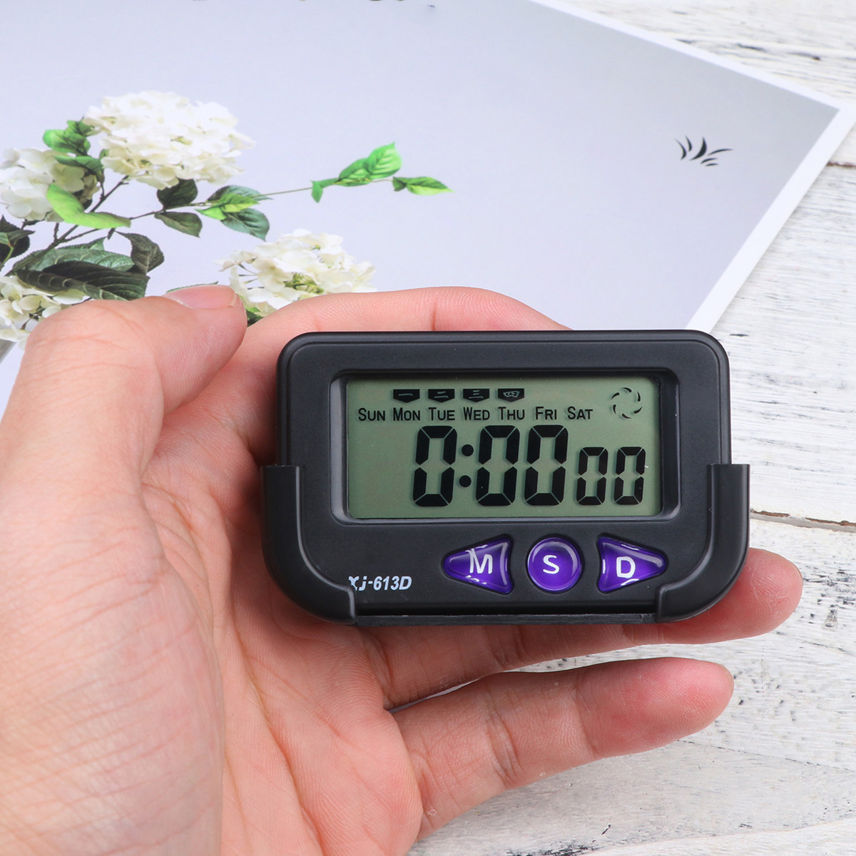 Unique Electronics Gadgets - Relógio Digital Eletrônico para Carro, Preto,