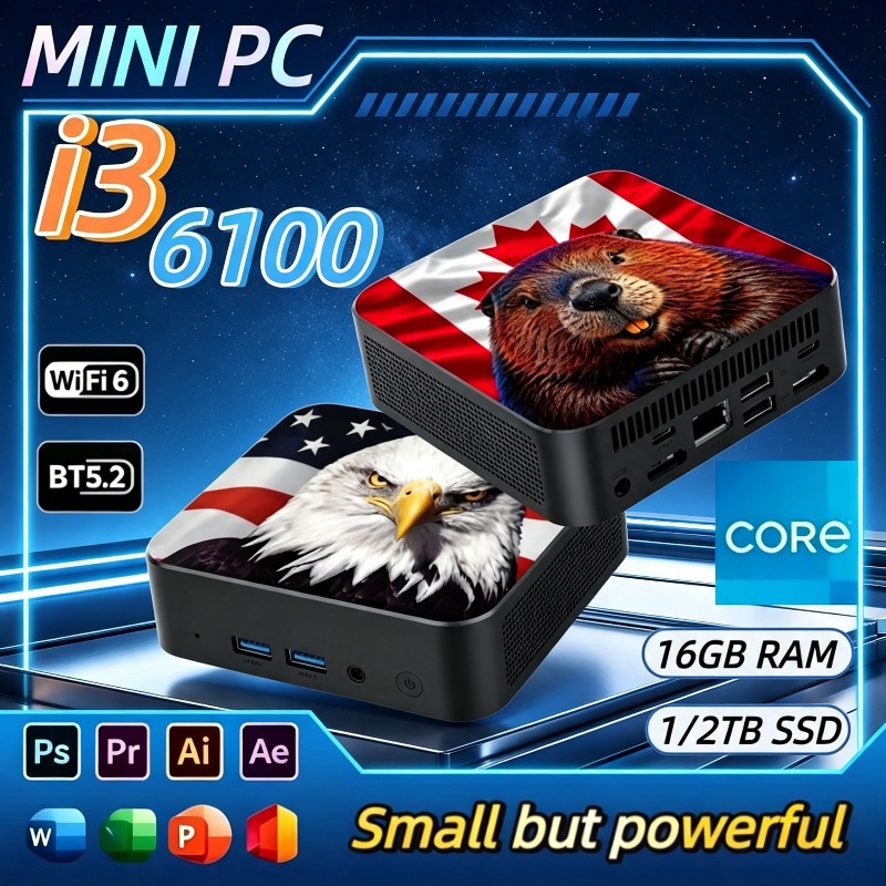 Mini Pc Windows - Novo Mini PC Compacto com Bandeira