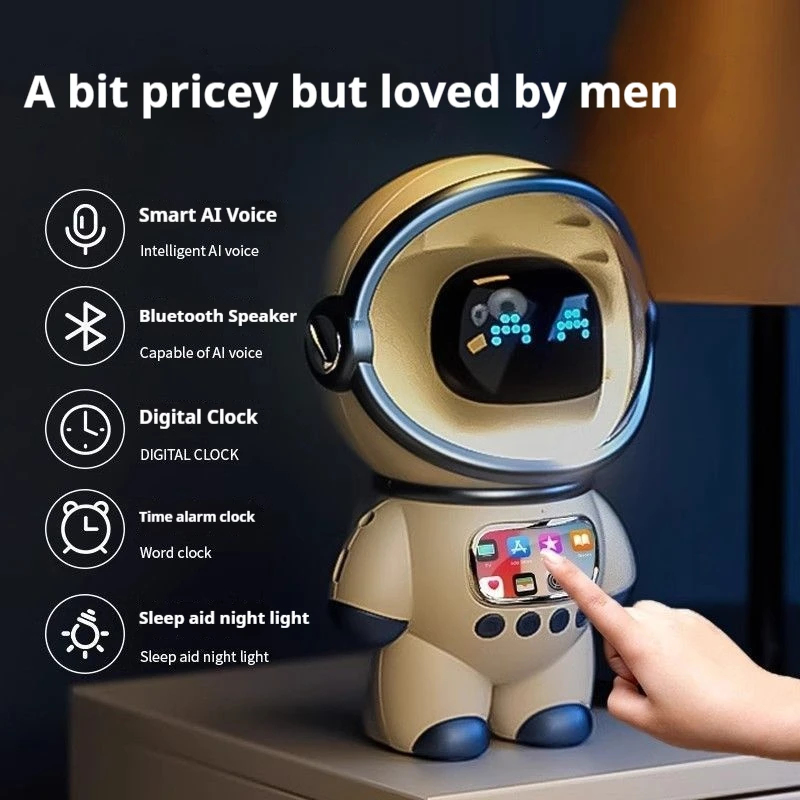 Novo Robô de Voz Inteligente c - Digital Alarm Clock avaliação e preço