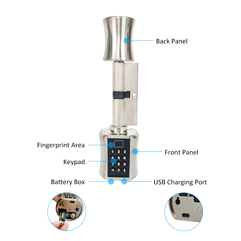Fechadura de cilindro intelige - Unique Electronics Gadgets avaliação e preço