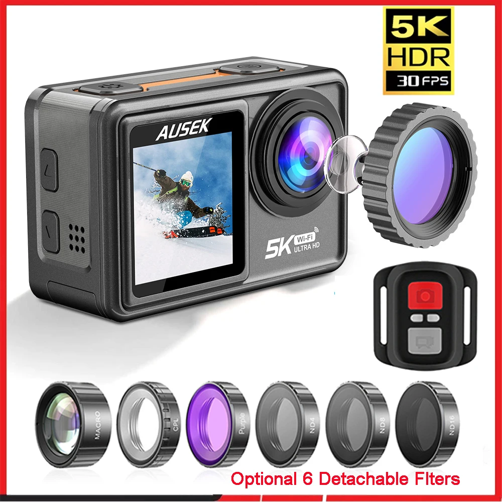 Câmera de Ação AUSEK M81TR 5K  - Unique Electronics Gadgets avaliação e preço