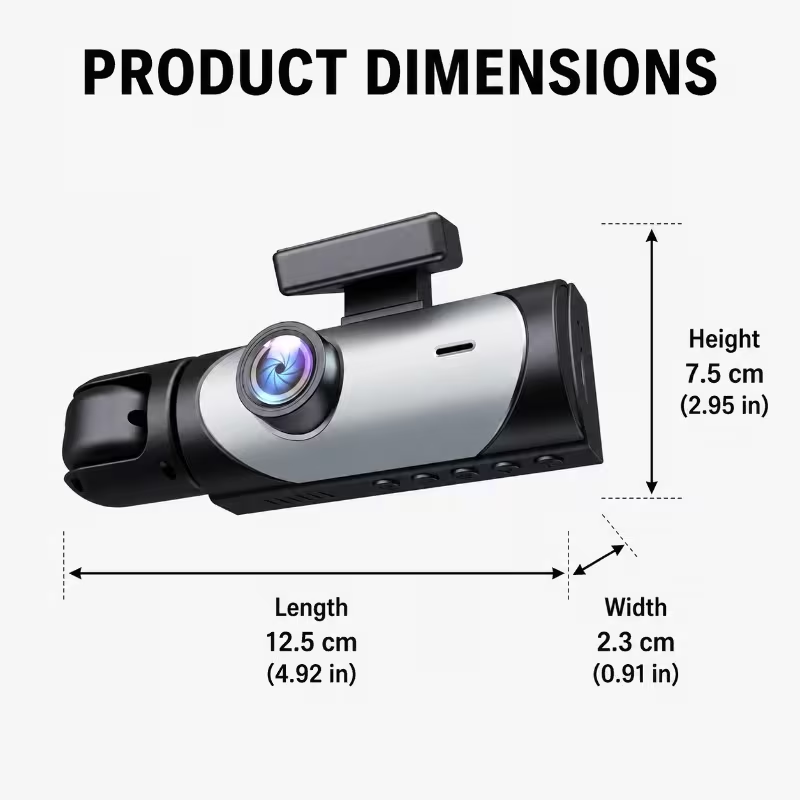 Câmera de painel HD de 2/3 can - Panoramic Dash Cam 360 avaliação e preço