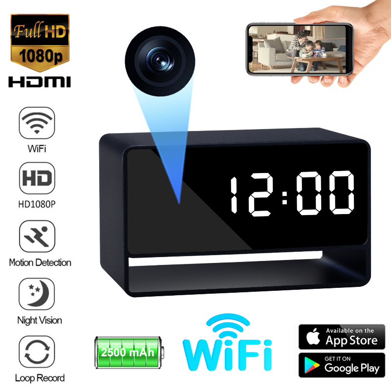 1080p wifi câmera relógio digi - Compact Camera Mirrorless avaliação e preço
