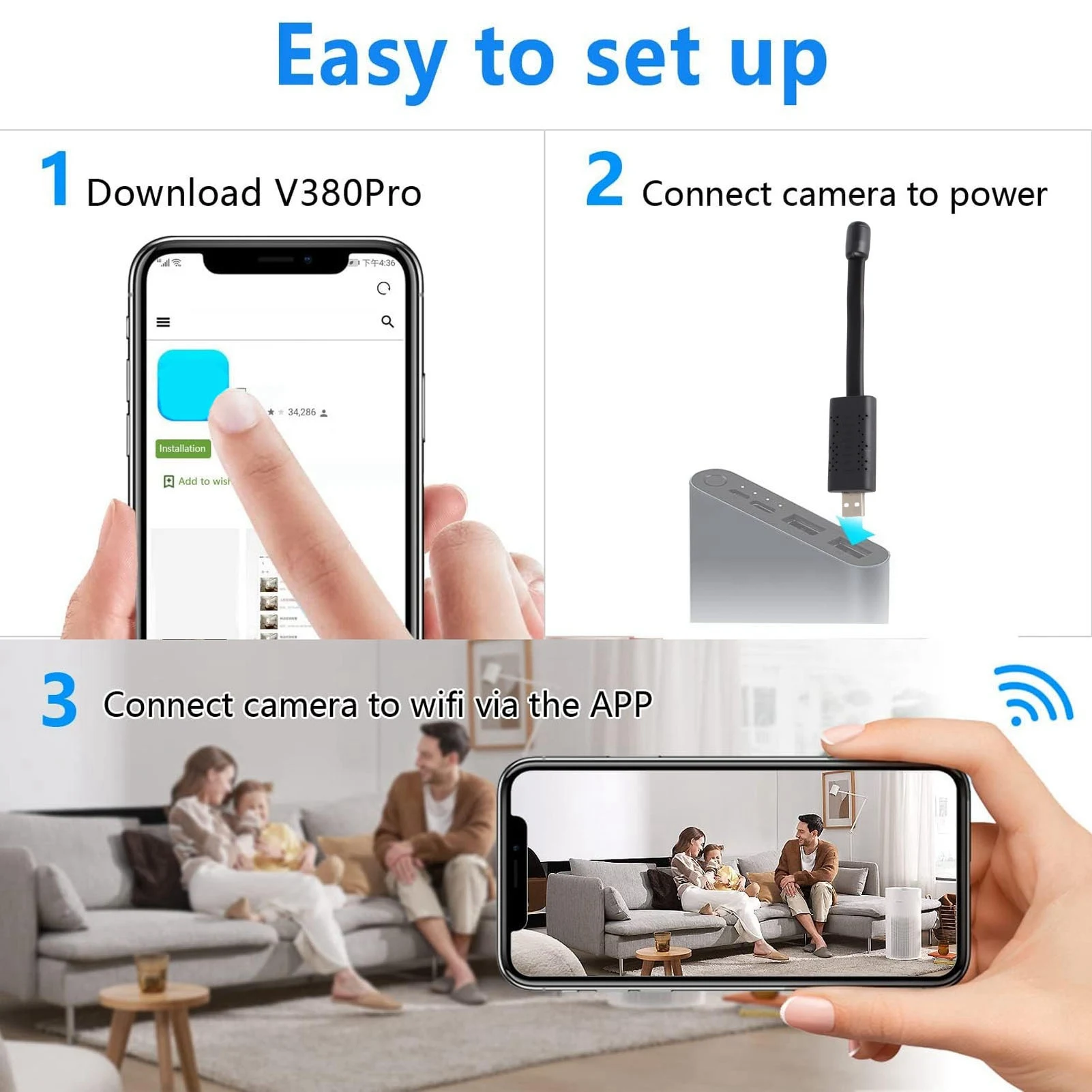 Câmera de segurança USB WiFi 1 - Compact Camera Mirrorless avaliação e preço