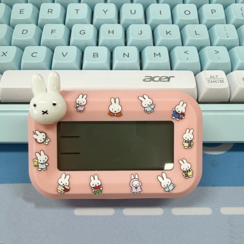 Despertador Kawaii Miffy DIY,  - Digital Alarm Clock avaliação e preço