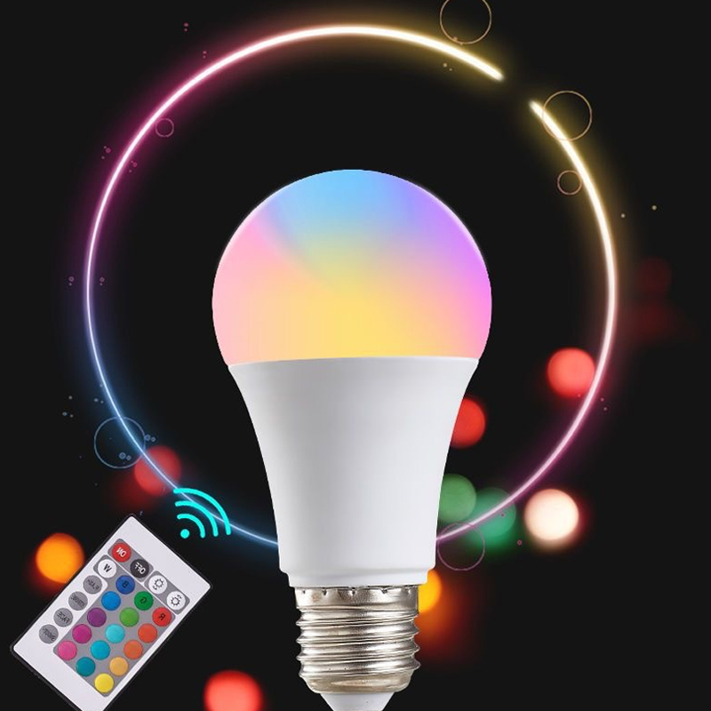 Lâmpada LED RGB E27 220V com 1 - Electronics Gadgets For Home avaliação e preço