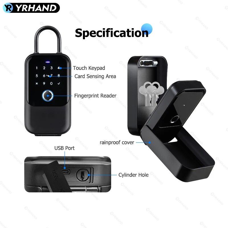 Sem fio Smart Key Lock Box, Có - Unique Electronics Gadgets avaliação e preço