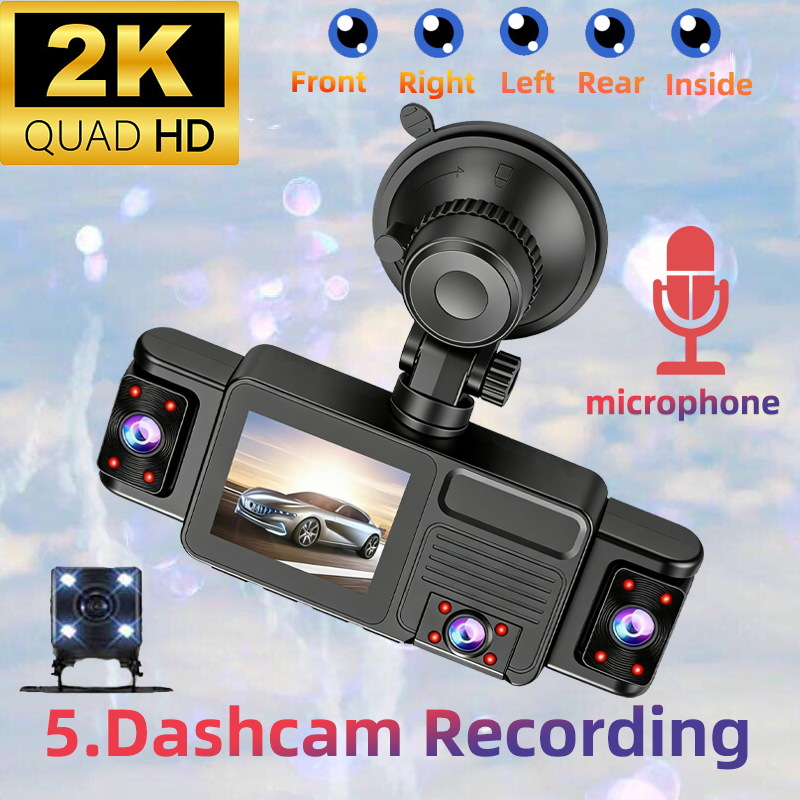 5 Canais 360 °   Câmera Veicul - Panoramic Dash Cam 360 avaliação e preço