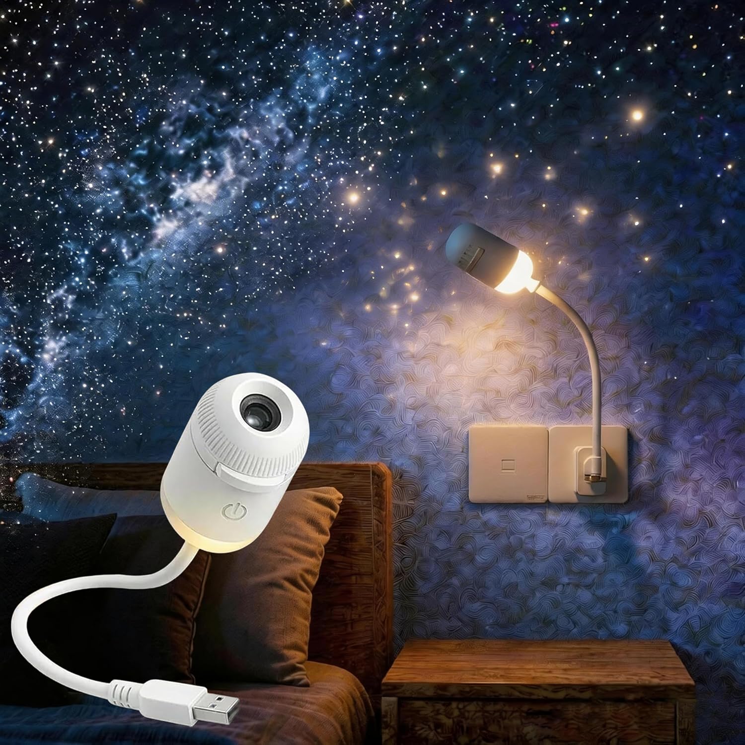 Projetor de Galáxia 2 em 1, Lu - Mini Projector Portable avaliação e preço